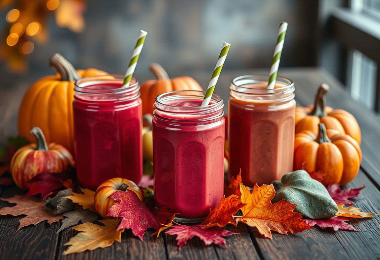 Simply refreshing healthy smoothies for autumn